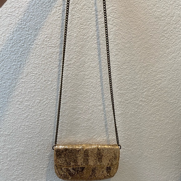 J. Crew Gold Sequin Clutch - Picture 6 of 6